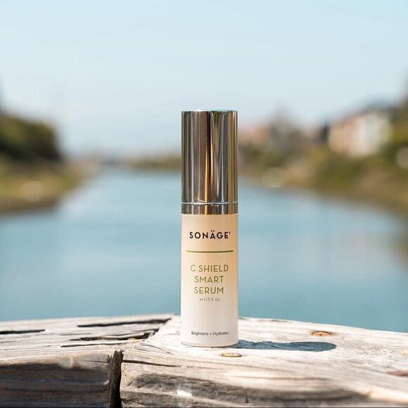 Sonage C SHIELD SMART SERUM blue light filter brightens + hydrates Brand New - Picture 11 of 12